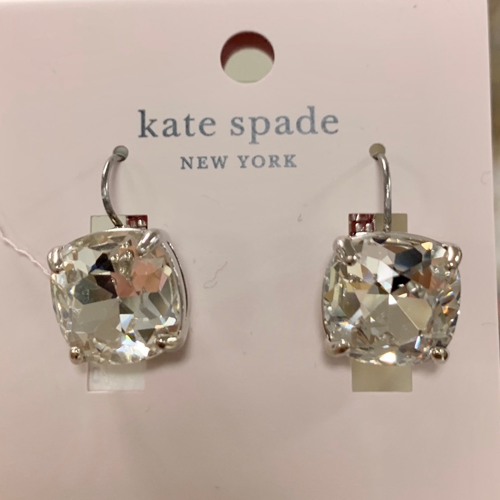 Kate Spade ♠️ New York 🤩 CZ square drop earrings - Picture 7 of 16